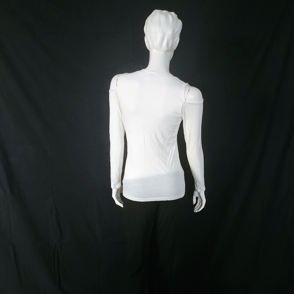 NWOT Monrow Classic Cold Shoulder Long Sleeve Tee - Picture 5 of 7